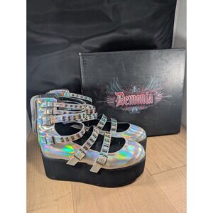 Demonia Holographic Platform Shoes